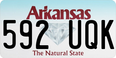AR license plate 592UQK