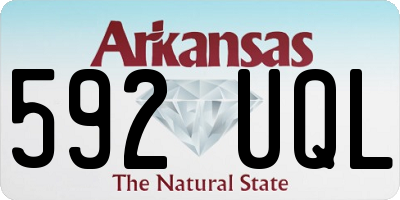AR license plate 592UQL