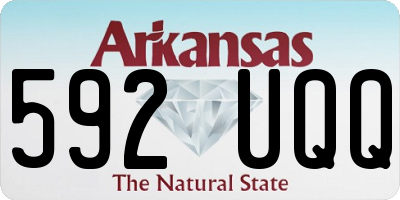 AR license plate 592UQQ