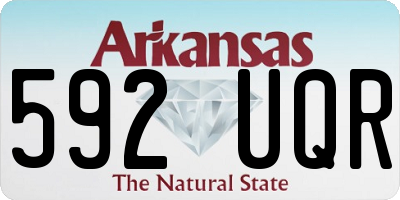 AR license plate 592UQR
