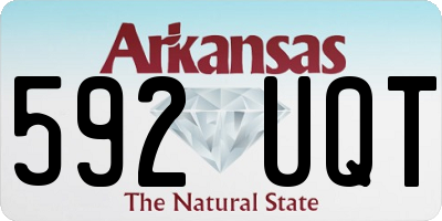 AR license plate 592UQT