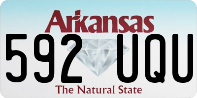 AR license plate 592UQU