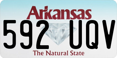 AR license plate 592UQV