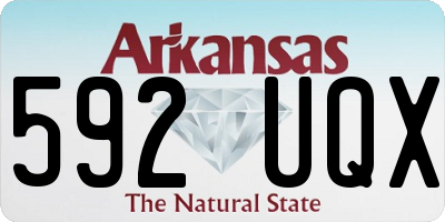 AR license plate 592UQX