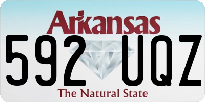 AR license plate 592UQZ