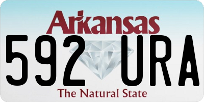 AR license plate 592URA