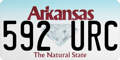 AR license plate 592URC