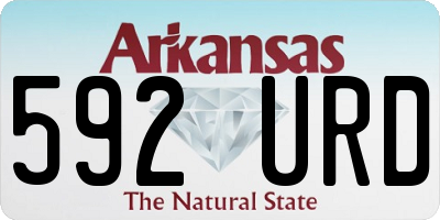 AR license plate 592URD