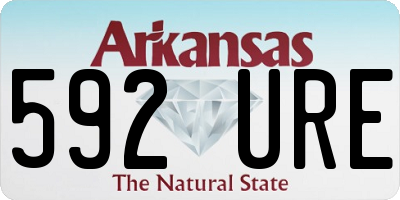 AR license plate 592URE