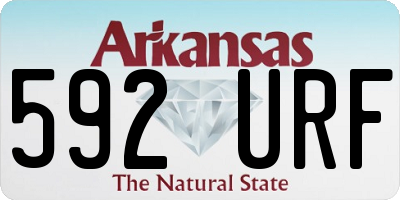 AR license plate 592URF