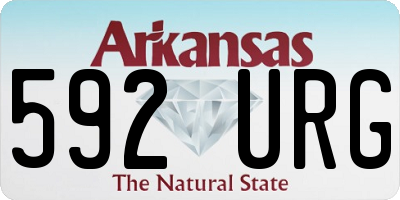 AR license plate 592URG
