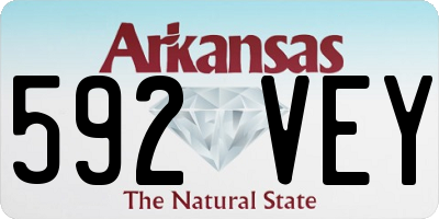 AR license plate 592VEY