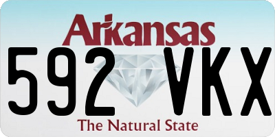 AR license plate 592VKX