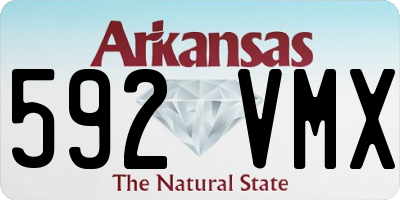 AR license plate 592VMX