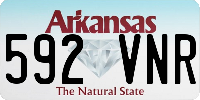 AR license plate 592VNR