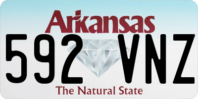 AR license plate 592VNZ
