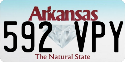 AR license plate 592VPY