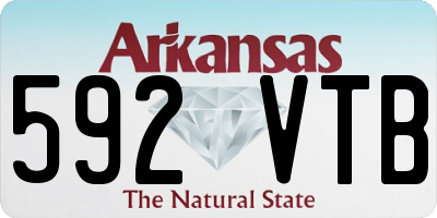 AR license plate 592VTB