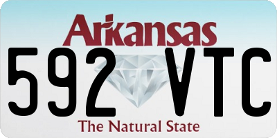 AR license plate 592VTC