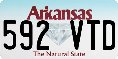 AR license plate 592VTD