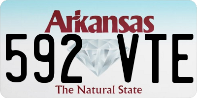 AR license plate 592VTE