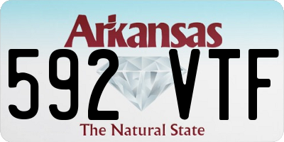 AR license plate 592VTF