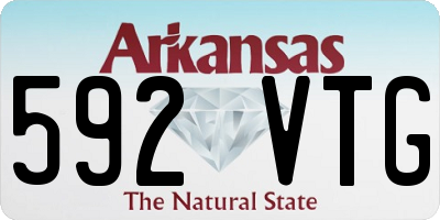 AR license plate 592VTG