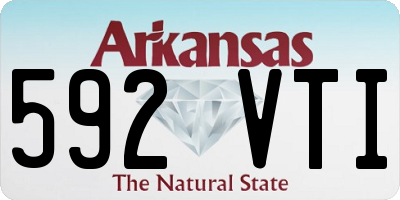 AR license plate 592VTI