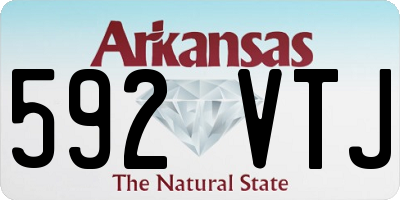 AR license plate 592VTJ