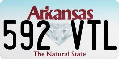 AR license plate 592VTL