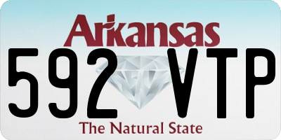 AR license plate 592VTP