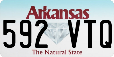 AR license plate 592VTQ