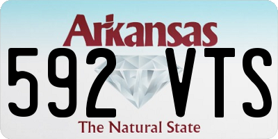 AR license plate 592VTS