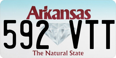 AR license plate 592VTT