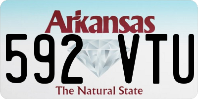 AR license plate 592VTU