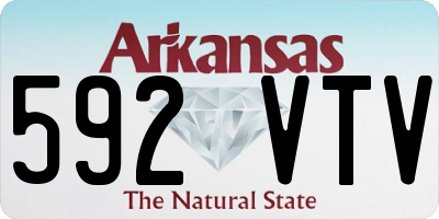 AR license plate 592VTV