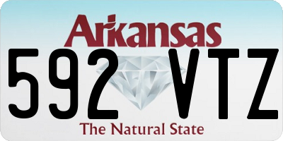 AR license plate 592VTZ