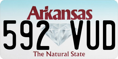 AR license plate 592VUD