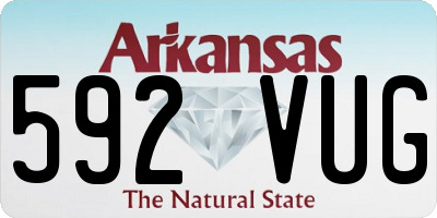 AR license plate 592VUG