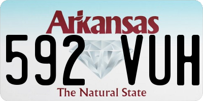 AR license plate 592VUH