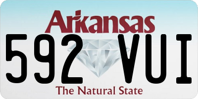 AR license plate 592VUI