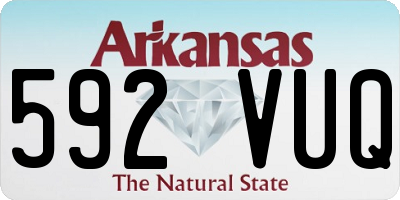 AR license plate 592VUQ