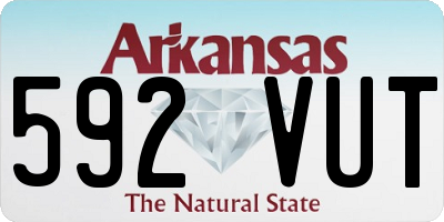 AR license plate 592VUT