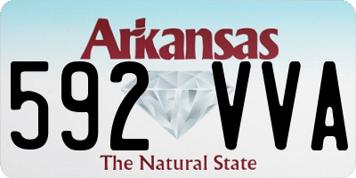 AR license plate 592VVA