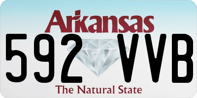AR license plate 592VVB