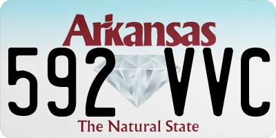 AR license plate 592VVC