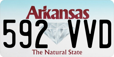 AR license plate 592VVD