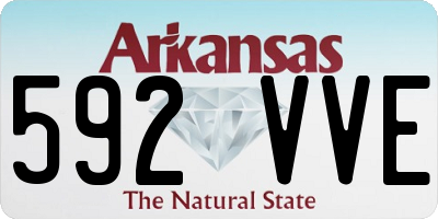 AR license plate 592VVE