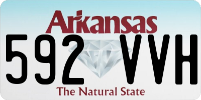 AR license plate 592VVH