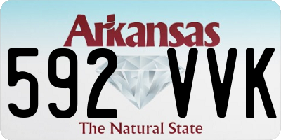 AR license plate 592VVK